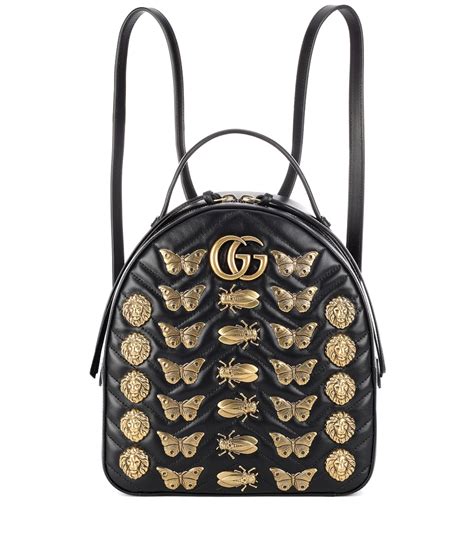 gucci animal studs backpack|Gucci GG Marmont Animal Studs Backpack .